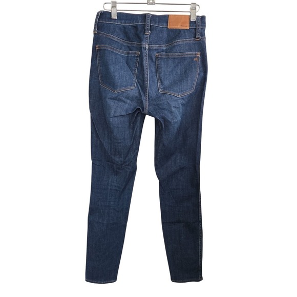 Madewell Jeans Size 25 10" High Rise Skinny Dark Wash Casual Stretch Comfort‎ - Picture 2 of 11